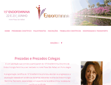 Tablet Screenshot of endofeminina.com.br